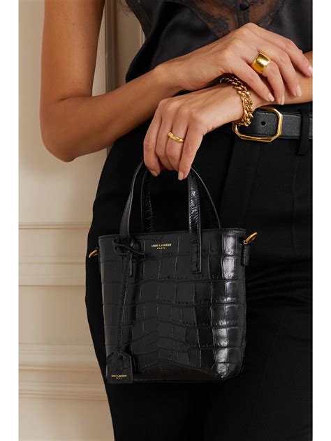 ysl croc embossed net a porter